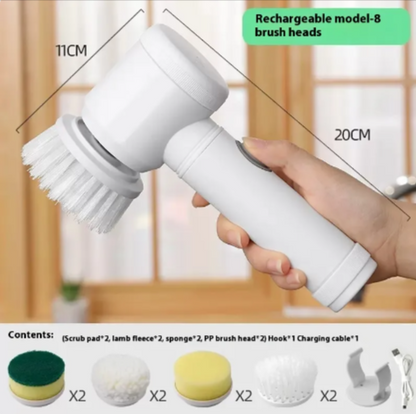 Cepillo Eléctrico de Limpieza Multifunción | Herramienta Poderosa para la Limpieza del Hogar