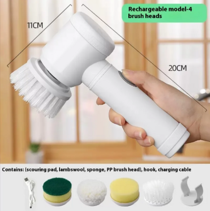 Cepillo Eléctrico de Limpieza Multifunción | Herramienta Poderosa para la Limpieza del Hogar
